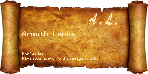 Armuth Lenke névjegykártya